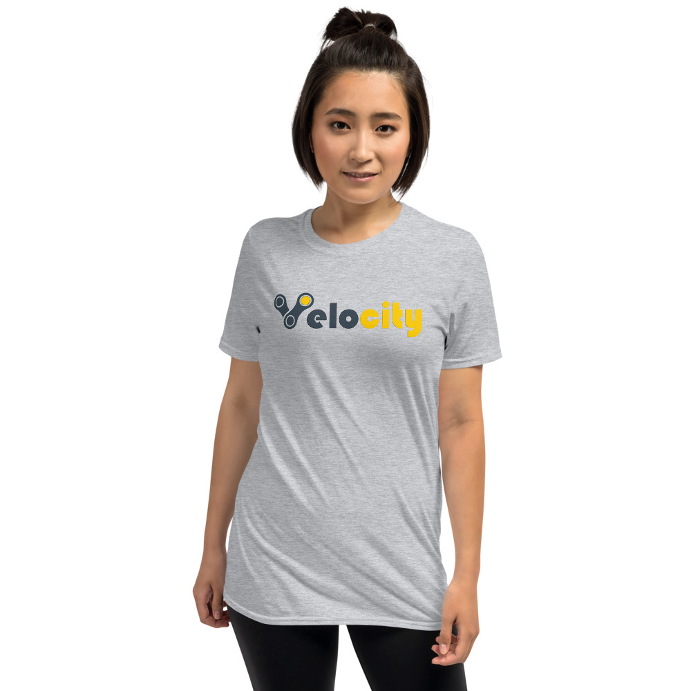 Velocity Big Logo Shirt - female model